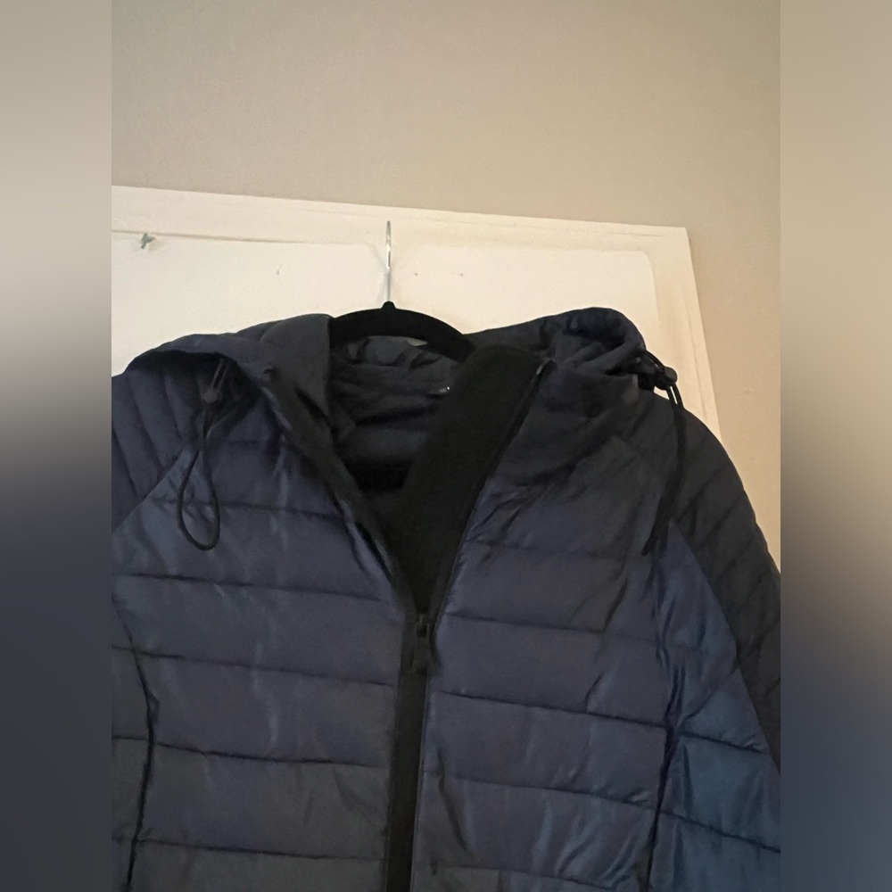 Blue Ombr Packable Puffer Jacket - image 5